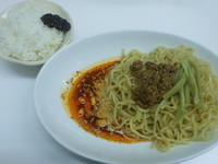 「汁なし担担麺＋ご飯（銚子の恵み、ひ志お添え）」@麺や金時の写真