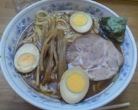 「煮玉子ラーメン中盛」@麺屋ごとうの写真