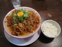 「特製肉ばかラーメン(辛辛味)ライス付き:900円」@肉ばかラーメン なおじの写真