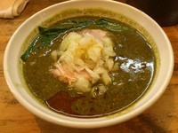 「ほうれん草カレー担々麺 （期間限定） 900円」@らーめんHANABIの写真
