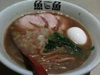 「特製焦がし煮干しらーめん 1100円」@立川中華そば 魚魚-toto-の写真