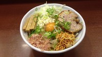 「平日限定 どっぐそば 野菜 ニンニク チーズ 辛味増し」@DOG HOUSEの写真