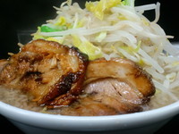 「ラーメン（並）630円（魚粉ナシ、野菜ちょっと多め）」@ラーメン浜田家の写真