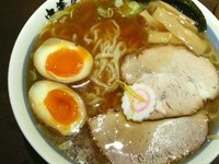 「中華そば（大盛）＋味たまご」@中華そば 醤和 西大島店の写真