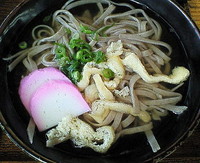 「かけそば　６００円」@そば処 祖谷美人の写真