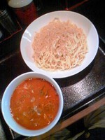 「つけ麺６５０円+大盛(ｸｰﾎﾟﾝ)」@ひょっとこらーめんの写真