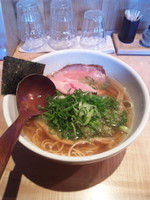 「中華そば＋ネギ」@中華蕎麦 蘭鋳の写真