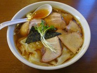 「チャーシューワンタンめん（1,000円）＋味付玉子」@白河手打ち中華 孫市の写真