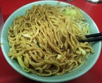 「小ラーメン豚入り＋ニンニク」@ラーメン二郎 桜台駅前店の写真