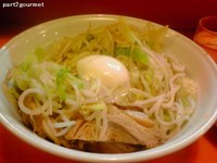 「油そばごまだれ(きざみ豚・温玉付き)+チーズ」@ちばからの写真