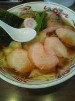 「焼豚ワンタン麺」@白河手打中華 賀乃屋の写真