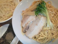 「あえそば大盛＋ゆで野菜＋スープ」@らーめん雅ノ屋の写真