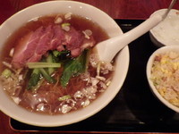 「麺セット(チャーシューメン)」@上海菜館の写真
