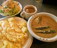 「日替わり(オクラと挽き肉のカレー)辛口(750円)」@カレーショップ スリ・ランカの写真