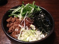 「ピリ辛和えそば」@麺や 而今 大東本店の写真