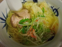 「海老わんたん麺「桜の潮」（限定）」@与ろゐ屋の写真