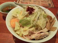 「まぜそば　しょうゆ味(大盛り)」@麺屋二八の写真