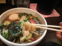 「彩り野菜ラーメン＋味玉」@らぁめん・つけそば 頂の写真