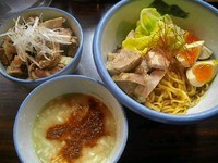 「たっぷり春キャベツのエキゾチックつけ麺(カレー風味)」@AFURI 恵比寿の写真