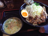 「【期間限定】鶏白湯つけ麺＋大盛り、700円＋100円」@和風らーめん 凪の写真