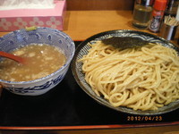 「魚介塩つけ麺　特盛　￥780」@汁麺屋 胡座の写真