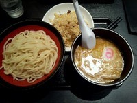 「Ｂセット（味噌つけ麺＋半チャーハン）」@山岸一雄製麺所 イオンモール船橋店の写真