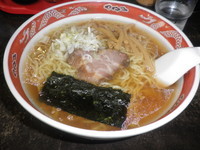 「中華そば（５５０円）大盛（１００円）」@中華そば マルナカの写真