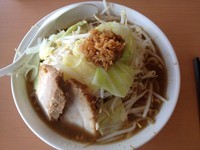 「ふじ麺ストロング（ニンニク・背脂）普通」@景勝軒 西片貝店の写真