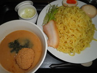 「特濃つけめん（大盛り）８００円＋味玉（クーポン）」@麺屋義継の写真