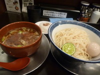 「つけ麺＋半熟味玉子」@東京らあめんタワー 芝大門本店の写真
