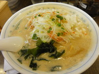 「ネギ味噌ラーメン￥780　大盛無料(太麺辛味）」@味噌らーめんと中華 てつまるの写真