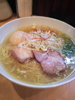 「塩そば750円味玉100円大盛100円」@Japanese Soba Noodles 蔦の写真