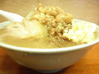 「ラーメン＋ニンニク・アブラ　「750円＋無料」」@ラーメン富士丸 西新井大師店の写真