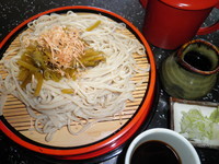 「わさびそば 735円」@そば処 常念の写真