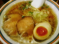 「淡口煮干そば700円今日の限定?＋チャーシュー丼280円」@らーめん 晴の写真