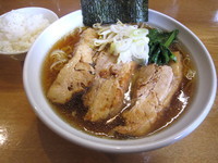 「あっさり鶏スープのらーめん（大盛）＋ちゃーしゅー２枚」@つけめんKOKOROの写真