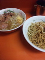 「ブタラーメン お茶漬け ニンニク １０００円」@ラーメン二郎 相模大野店の写真