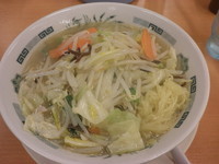 「野菜たっぷりタンメン＋餃子セット（６８０円）」@日高屋 錦糸町南口店の写真