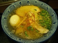 「淡麗塩そば680円＋味玉（クーポン券）」@麺屋 樹真の写真