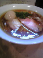 「醤油そば＋半ライス」@Japanese Soba Noodles 蔦の写真