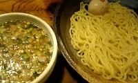 「つけ麺 750円 ＋味玉 ランチサービス」@鶏の穴の写真