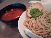 「海老トマトつけ麺 850円＋チーズ」@つけ麺 五ノ神製作所の写真