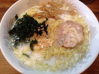 「牛乳ラーメン+大盛り(2玉)(¥700+¥150)」@ハイブリットの写真