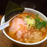 「ワハハ煮干そば 大盛　背脂ふつう」@中華そば ムタヒロの写真