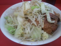 「汁なし小　豚増し」@ラーメン二郎 環七一之江店の写真