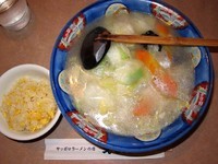 「えぞタンメン＋ミニチャーハン　700円」@えぞっ子 青山店の写真