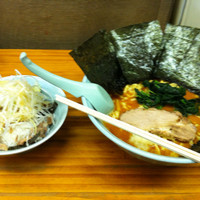 「のりラーメン700円+ねぎチャーシュー丼200円」@らーめん家 せんだい 鶴ヶ峰本店の写真