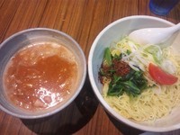 「【5月限定】トマトつけ麺(中盛り・コッテリ) ￥800」@中華そば 伝堂の写真