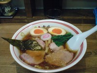 「中華そば+味玉」@青竹平打ち中華そば 麺壱吉兆の写真