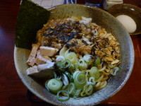 「限定　黒カレーまぜそば　８００円」@食処 渓の写真